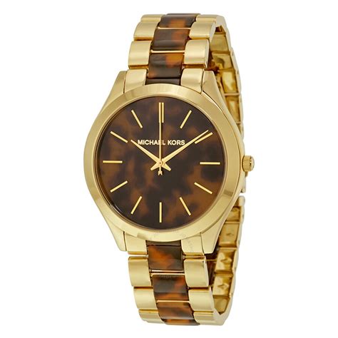 michael kors tortoiseshell watch|michael kors mk4284.